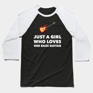 Female Bass Player Baseball T-Shirt